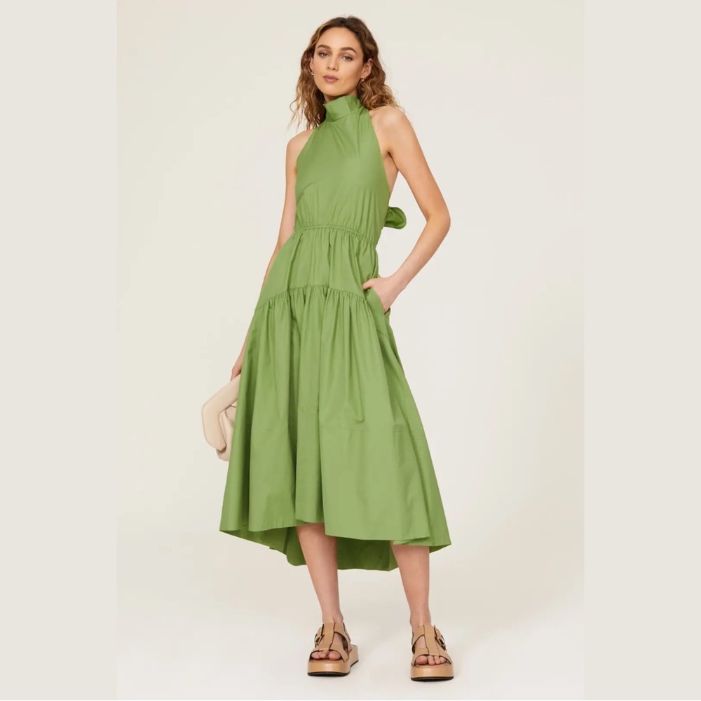 NWT Vince Draped Neck Halter Dress